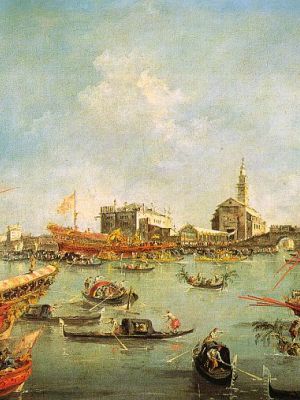 Guardi - Le Bucentaure devant San Nicolo