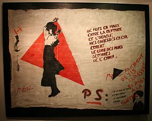 un des pochoirs visibles à la galerie W jusqu'au 27 novembre
