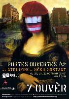 l'affiche des portes ouvertes des ateliers de Ménilmontant