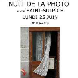 La Nuit de la Photo, place st Sulpice, lundi 25 juin 2012 de 12h à 22h