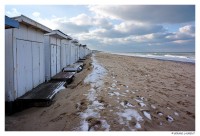 Calais - la plage et ses cabines