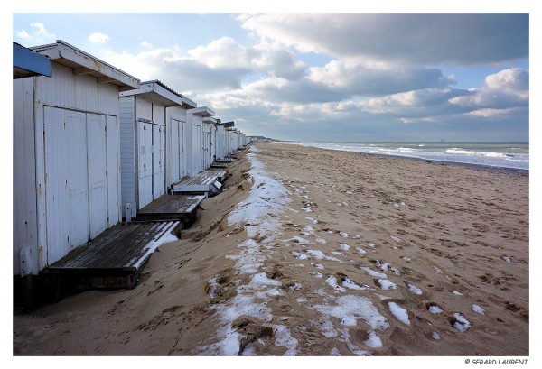 Calais - la plage et ses cabines
