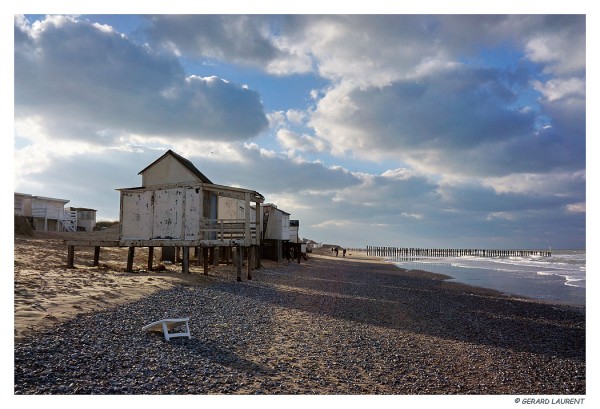 Calais - la plage et ses cabines