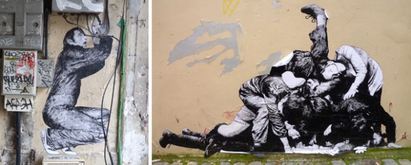"Le Disjoncteur" et "Mêlée" (© Levalet)