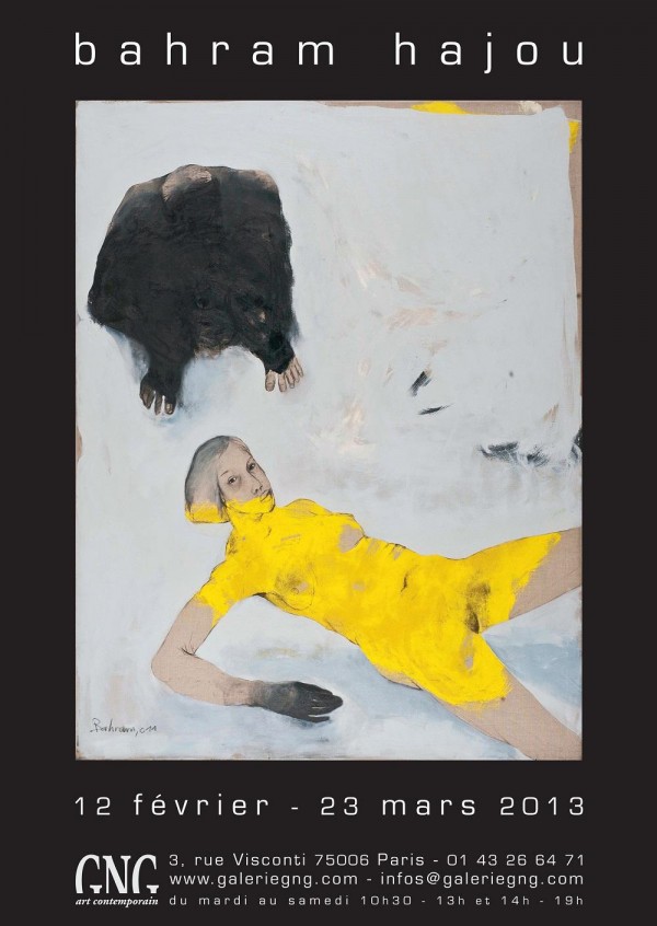 Bahram Hajou à la galerie Gilles Naudin du 12 février au 23 mars 2013