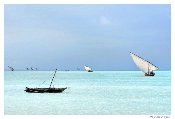 Zanzibar - Nungwy - boutres à la voile