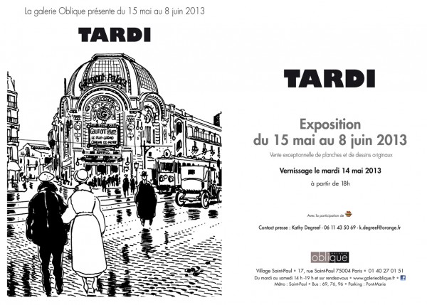 Tardi Galerie Oblique du 15 mai au 8 juin 2013
