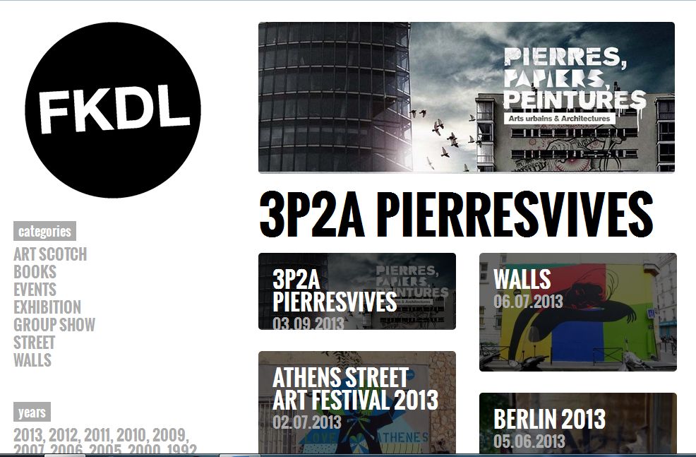Franck Duval – son nouveau site :  FKDL street art & more