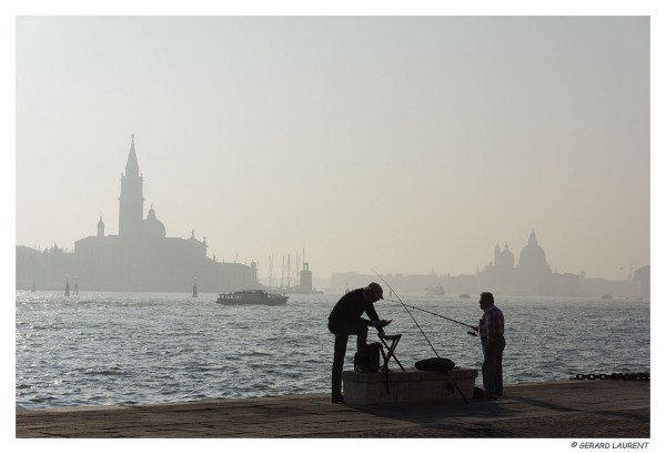 Venise - partie de pêche sur les Schiavone