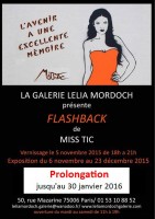 Miss Tic Flash back galerie Lelia Murdoch du 6 nov au 30 janvier 2016
