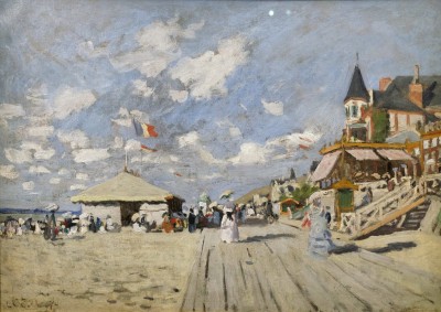 Sur les planches de Trouville, hôtel des Roches noirs - 1870 - Claude Monet