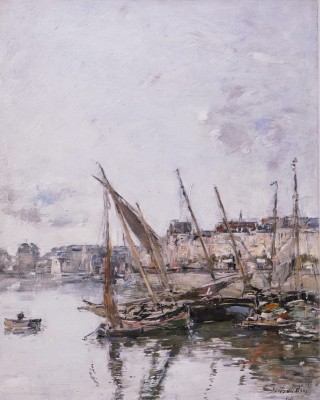 Port de Trouville à marée basse - 1894 -Eugène Boudin