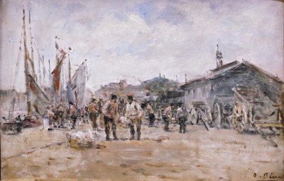 Le port de Honfleur - 1873 - Charles Pécrus