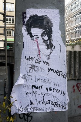 Konny Steding rue St Merri - why do you avoid yourself I mean you almost refuse your own existence it is just easier