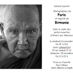 Invitation Portes Ouvertes 2007 : Photos de Paris et Regards de Birmanie