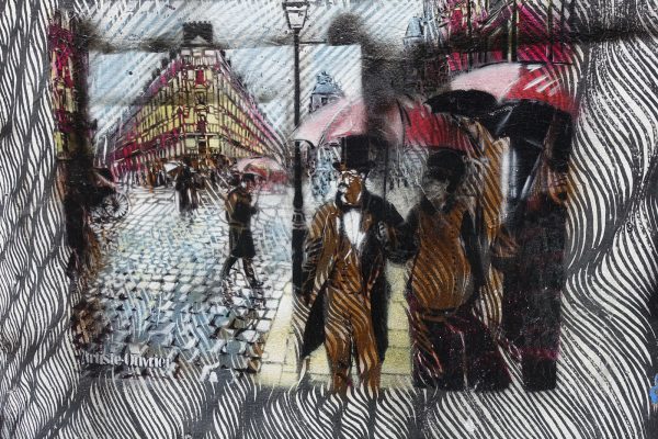 Artiste Ouvrier - Pochoir en hommage au peintre Caillebotte