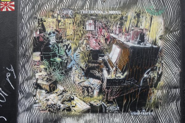 Artiste Ouvrier - Pochoir en hommage au musicien Thelonious Monk