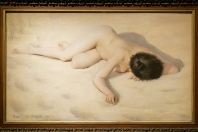 Pierre Carrier-Belleuse - Sur le sable de la dune - 1896 (vue partielle)