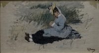 Jet Mauve-Carbentus dans les dunes - 1873 - Anton mauve