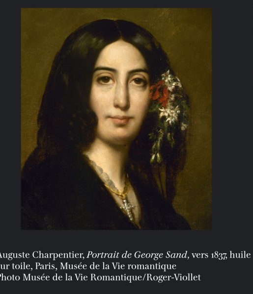 Portrait de George Sand – Auguste Charpentier 1837
