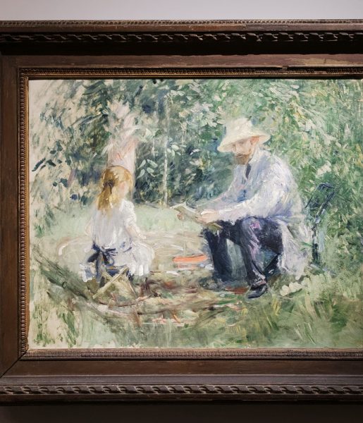 Berthe Morisot – Monseur Manet et sa fille 1883