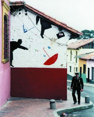 Colombie - Bogotá 1996 - La Candelaria - Calle 9 # K3A - Pochoirs - Les Carnets de Nemo