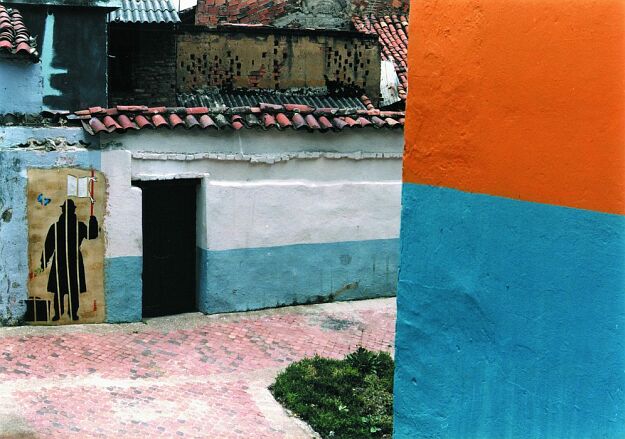 Colombie - Bogotá 1996 - Plaza del Choro de Quevedo - Pochoirs - Les Carnets de Nemo