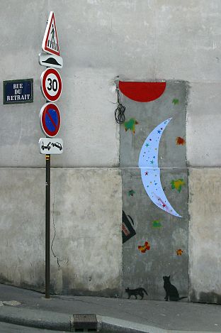 Némo - coin de la rue de ménilmontant et de la rue du retrait