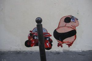 avid Gouny - l'accident avec potelet