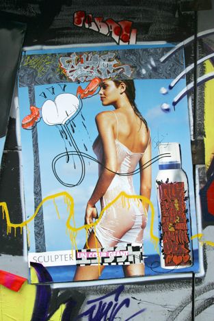 La pub Ornobiol récupérée par la rue - cliquer pour revenir à la pub d'origine