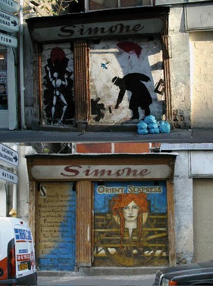  Jérôme Mesnager, Nemo et ...? rue de Montreuil en 2000 et en 2003