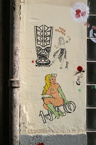 Hao, fresque de la rue des deux boules
