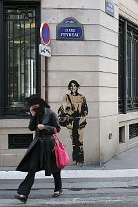 les affiches de blek pour la libération de florence Aubenas et de tous les otages - cliquer pour agrandir la photo