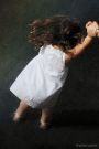 Robe blanche et clair obscur
