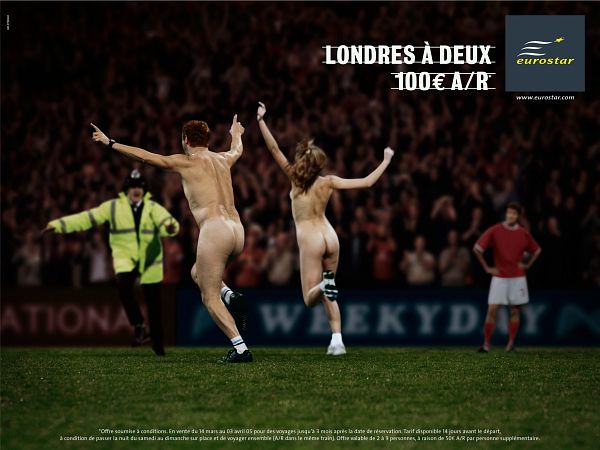 La magnifique pub d'eurostar