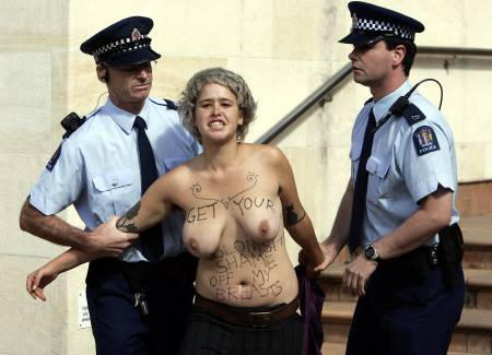 get your colonial shame off my breasts!
