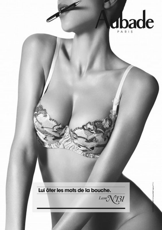 les pubs d'Aubade - Leçon de séduction 131 - Lui ôter les mots de la bouche