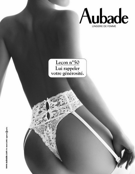 Aubade 50 - Lui rappeler votre générosité...