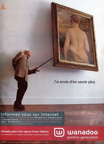 Les pubs de tom : wanadoo - j'ai envie d'en savoir plus